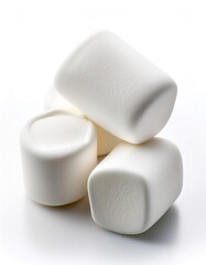 Marshmallow isolated on white background