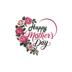 t-shirt deign Mother Day, vector art illustration.