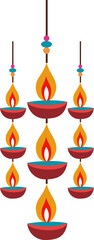 Diwali Hanging Candles Ornament