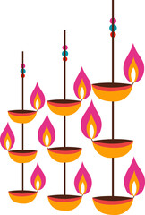 Diwali Hanging Candles Ornament