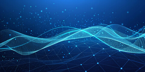 An Engaging Abstract Technology Background Featuring Dark Blue Elements and Aesthetic Appeal