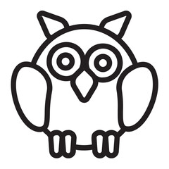 owl line icon
