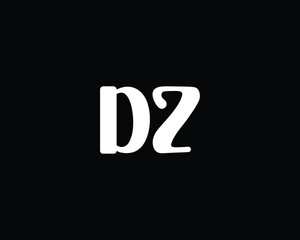 creative letter DZ logo design template