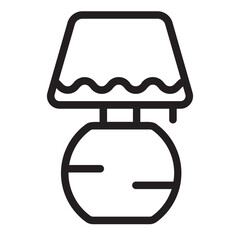 Floor Lamp  line icon