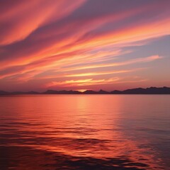 Obraz premium sunset over the sea