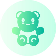 Teddy gradient icon