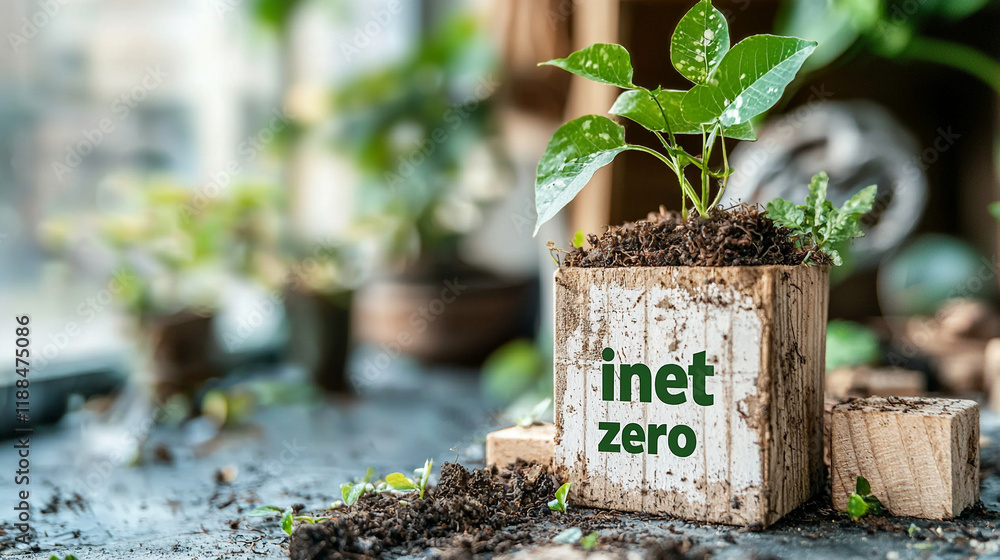 Poster ai generates net zero solutions for sustainable plants in urban environments a green initiative show