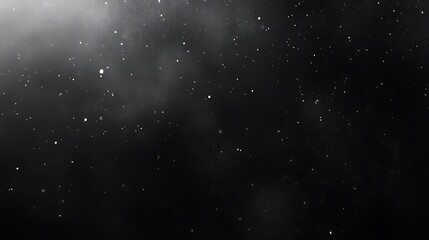 Abstract Dark Background With Floating Particles