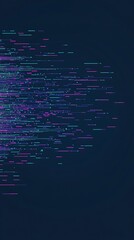 Abstract digital lines explosion