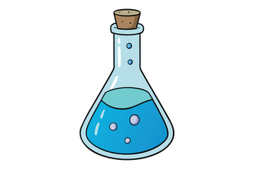 chemical tube vector illustation on white background