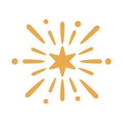 gold light rays element