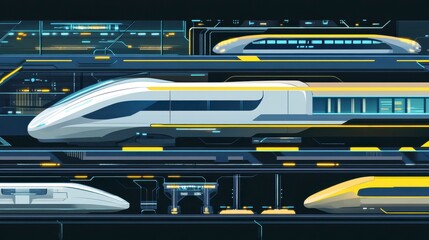 advanced train interior, modern transportation aesthetics, efficient train system, futuristic train design, modern train station design, innovative rail design, stylish train aesthetics, futuristic 