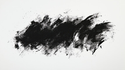 Black Grunge Old Paper with Dust and Scratches, Vintage Paper Texture for Distressed and Aged Look, Textured Background on White, Ideal for Retro, Antique, and Artistic Design Elements and Themes