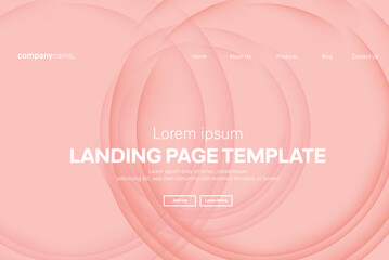 Abstract modern technology Landing page template, flowing line digital technology, smooth particle wave, big data techno design concept background wallpaper, Annual reports, flyer, poster, cover. EPS