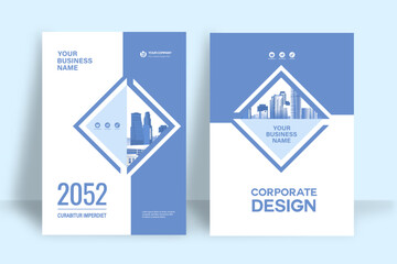 City Background Business Book Cover Design Template