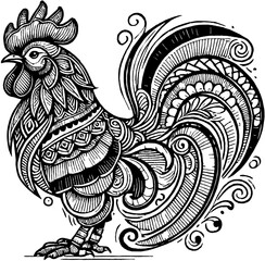 ornamental chicken 3.eps © Pakdhe