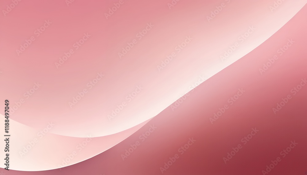 Poster abstract pink and white gradient background design: soft curves and smooth transitions