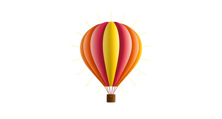 Fototapeta premium hot air balloon icon