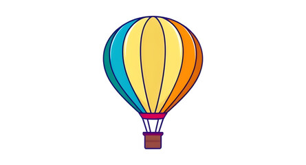 Fototapeta premium hot air balloon icon