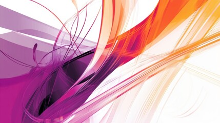 Fototapeta premium Stunning Abstract Digital Art with Intricate Lines and Vibrant Colors