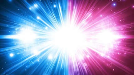 Fototapeta premium Stunning Radiant Burst Graphic Design: A Colorful Abstract Background with Dynamic Light Rays