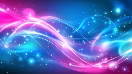 Fototapeta premium Stunning Abstract Glowing Light Patterns Digital Art, Vibrant Color Design, Intricate Abstract Art Background, Elegant Light Effects, Colorful Abstract Graphic Design