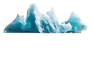 Stunning Icebergs Isolated on a transparent Background for Environmental Awareness Campaigns
