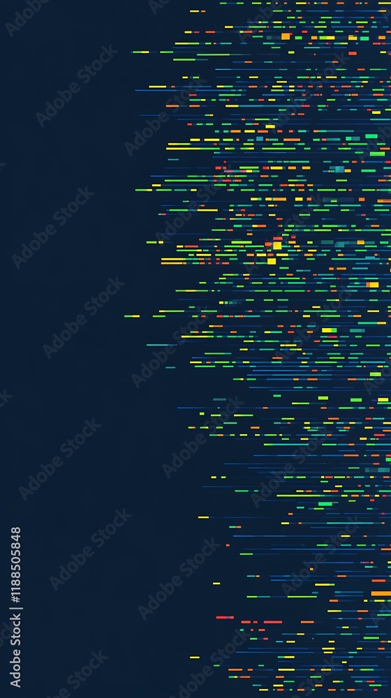 Poster abstract data stream background