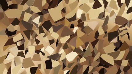 Abstract Geometric Pattern in Earthy Tones. A captivating blend of shapes and colors creates a mesmerizing visual experience.  A modern abstract design with a touch of elegance.