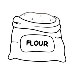 Cute Hand-Drawn Flour Illustration