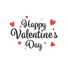 Set of Happy Valentine's day , heart and Love Minimalist Art , pink gradient