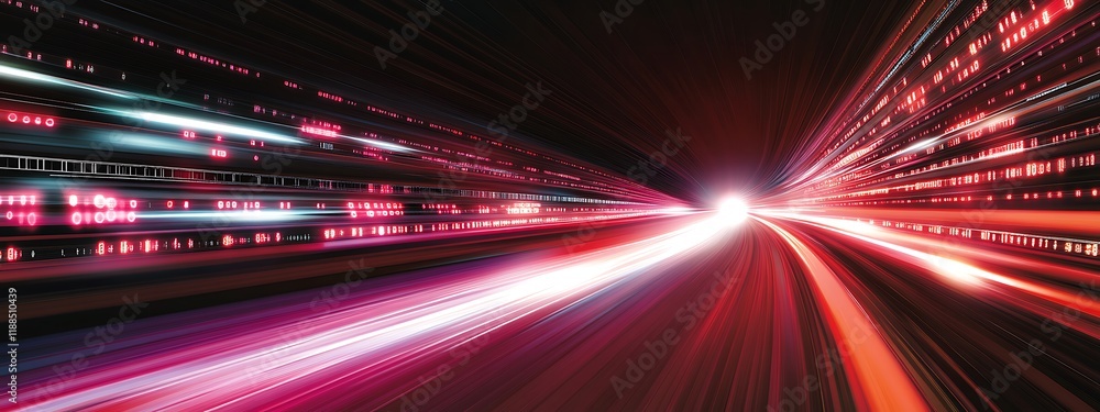 Poster abstract speed tunnel digital data