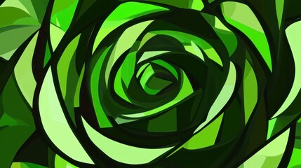 abstract green background with swirls