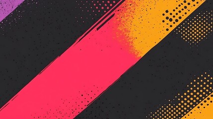 Abstract vibrant diagonal paint strokes