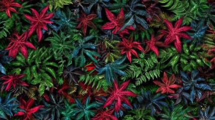 Vibrant Tropical Leaves Wallpaper