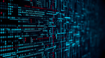 Obraz premium Abstract digital AI futuristic art