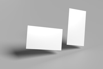 Gift Cards Mockup Falling