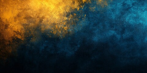 Obraz premium Vibrant yellow blending into blue with grainy texture, creating an abstract noise background, perfect for creative designs, comic book style