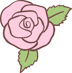 Valentine Bookish Clipart  Groovy Bookish Doodle Design for Love and Book