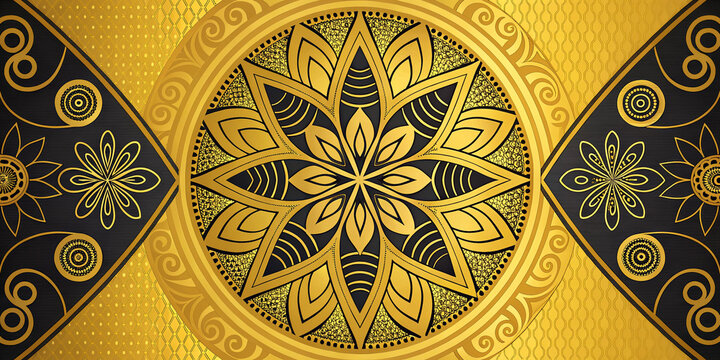 A Stunning Abstract Design Featuring a Vibrant Yellow Palette for Eye-C atching Visuals