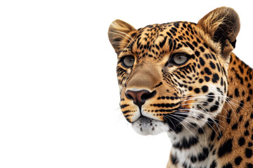 Majestic Leopard Isolated on transparent Background for Creative and Commercial Use