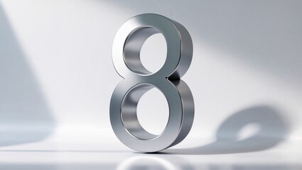 8 March Women's Day: Elegant 3D Typography Design, International Women's Day Celebration: Stylish 3D Text Art, 8 in Decorative 3D text