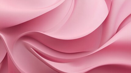 Obraz premium A Captivating Abstract Pink Design with Fluid Curves and Smooth Texture. This Stunning Graphic Design is Perfect for Wallpaper, Backgrounds, and Other Digital Media Projects.