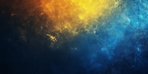 Obraz premium Vibrant blue and yellow grainy surface with subtle noise, ideal for creative backgrounds and artistic compositions, comic book style