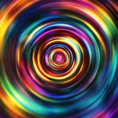 Dynamic Concentric Circles: A Vibrant Abstract Graphic Design