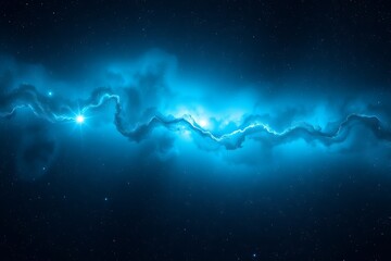 Deep space shining stars in night sky, constellation star field, galaxy abstract purple and blue space background with stars