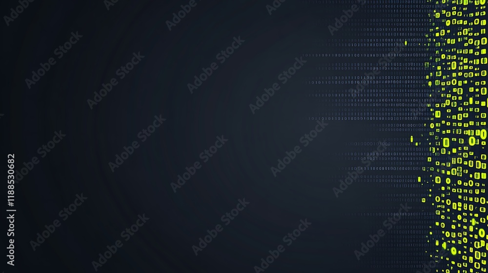 Poster Abstract digital code background