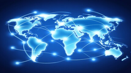 Global Network Connection: Worldwide Digital Interconnectivity