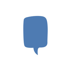 blue bubble speech element