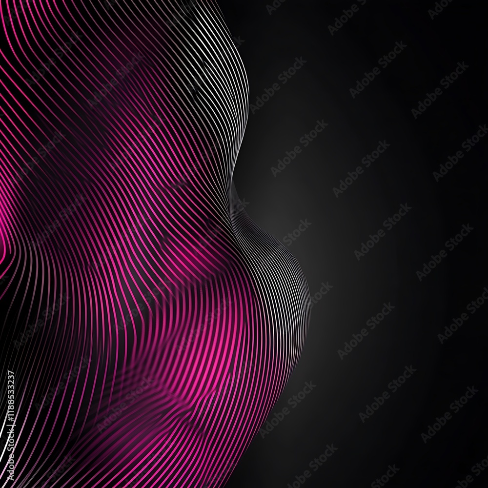 Poster abstract wave form design